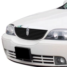 For Lincoln LS 2000-2002 APG 1-Pc Black 8x6 mm Horizontal Billet Main Grille