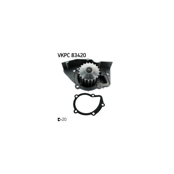 Wasserpumpe, MotorküHlung SKF Vkpc 83420 FüR CitroËN Fiat Lancia Peugeot Rover-image