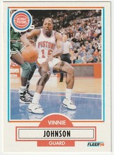 1990-91 Fleer - Vinnie Johnson #57