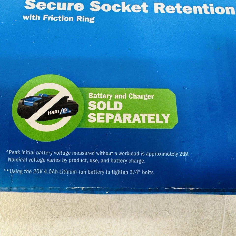 Llave de Impacto HART 20 Voltios Inalámbrica 3/8 Pulgadas (Batería Y CARGADOR No Incluidos) Foto 3 de 3