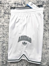 NWT ADIDAS Originals Boy  s Shorts JW1985 White Size Large