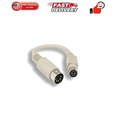 6 Inch in at Male to Mini PS/2 Female Keyboard Adapter Converter Cable Cord 5...