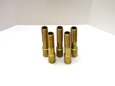 NO NAME BRASS EXTENSION ADAPTER 1/2'' NPT MALE / FEMALE 100MM LENGTH LOT OF 5