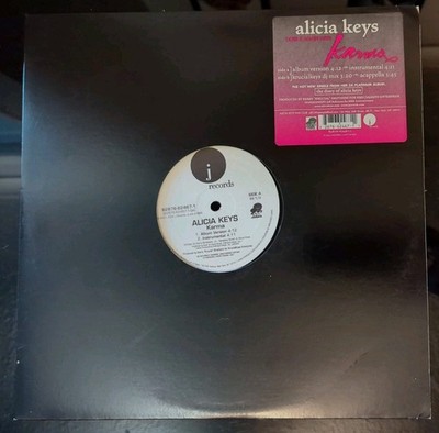ALICIA KEYS  KARMA 12'' PROMO SINGLE U.S. VINYL 2004 4x Remixes Hip Hop R&B Soul 