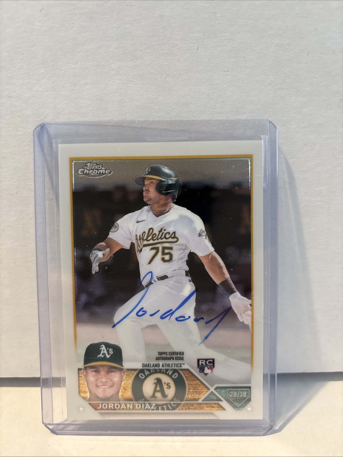 2023 Topps Chrome - Rookie Autographs Jordan Diaz #RA-JDI (AU, RC)