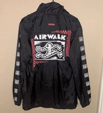 Airwalk X Jeff Staple Mens Snap Button Jacket Y2k Skate Mens Size M Vintage