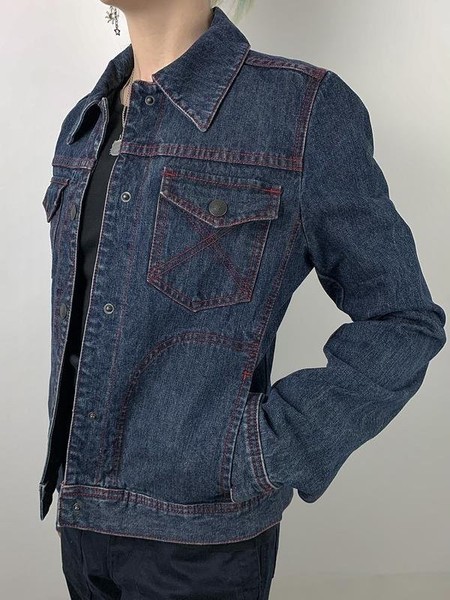 Women Joseph Jacket Navy Denim 38 / M / 46