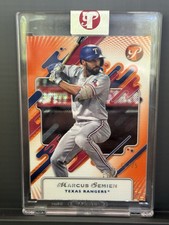 Marcus Semien 2025 Topps Pristine Orange Refractor /25 – Rangers