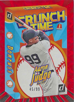 AARON JUDGE  2026 Donruss Baseball #6  CRUNCH TIME RED XPLOSION /99  Yankees