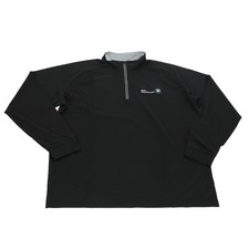 Bmw Greg Norman Mens Quarter-zip Mock Neck Black Pullover Sweatshirt Xl
