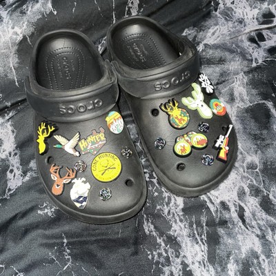 Crocs Rare Htf navy coast Clog Charms M5 W7 hunting camping charms