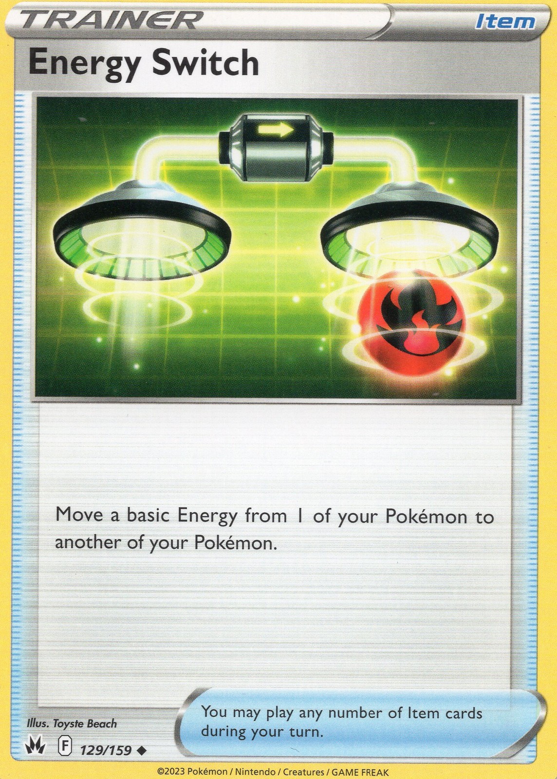 Pokemon Energy Switch Normal Uncommon SWSH01: Sword & Shield Base Set 162/202 NM