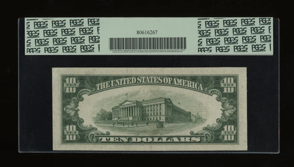 DBR 1934-D $10 New York Fr. 2009-B PCGS XF-40 Serial B49016732F - Image 2 of 2