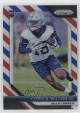 2018 Panini Prizm Rookie Red White & Blue Prizm Cedrick Wilson Jr #286 0zc5