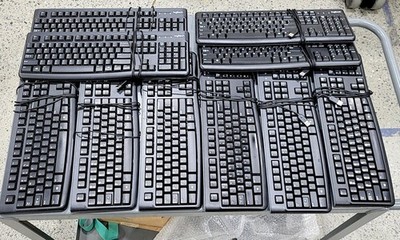 Lot of 10* LOGITECH K120 Wired Keyboard USB SEE NOTES