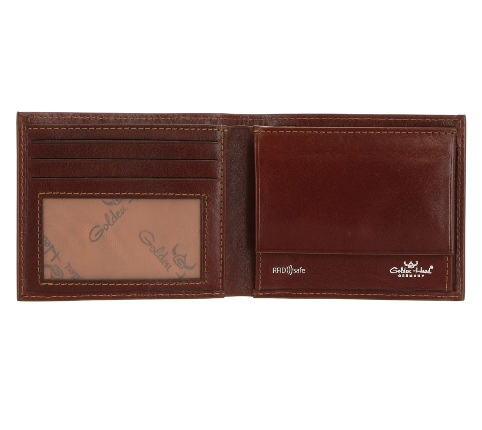Golden Head Colorado RFID Protect Scheintasche 1133 Geldbörse Tabacco Neu - Bild 2 von 4