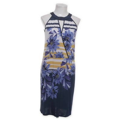 Kenneth Cole New York, Kleid, Größe: XS, Blau/Gelb/Weiß/Lila, Blumen, Damen #ZMm