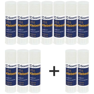SOENNECKEN Klebestift 20g 10+2 GRATIS