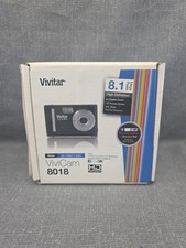 Vivitar ViviCam 8018 8.1MP High Definition Digital Compact Camera Black Silver