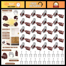 Universal Drawer Slides Upgrade - 20 Sets Improved Metal Track Guides for Dresse