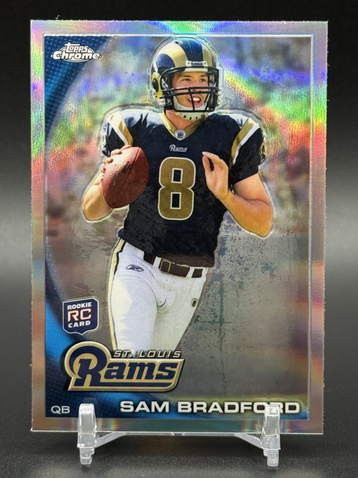 2010 Topps Chrome SAM BRADFORD Rookie Refractor #C150 St. Louis Rams