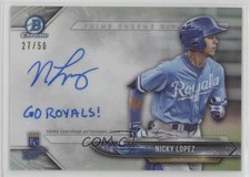 2018 Bowman Chrome Prime Signatures 27/50 Nicholas Lopez Nicky #PCS-NL Auto 9ad