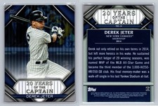 2020 Topps Update #YOC-14 Derek Jeter 20 Years of The Captain