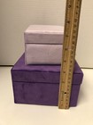 2 Piece HofferRuffer Velvet Jewelry Boxes Decorative Boxes Storage Accessory — photo 10
