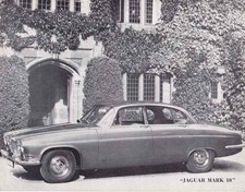 Catalogue Brochure Jaguar Mark X 1961 France