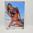 Vintage Tin Metal Signs - Pin Up Girls Sexy Posters Wall Decor Retro  Sign