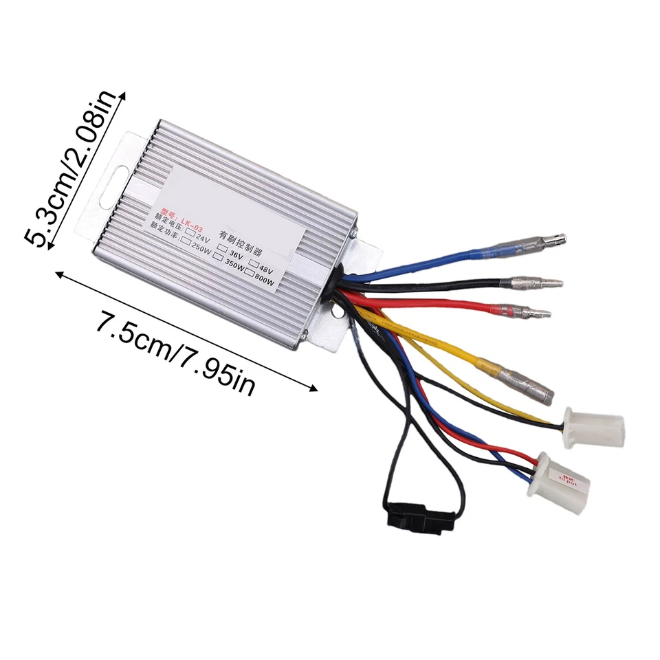 Brushless Motor Controller 24V 250W High-Power For Electric Bicycle E-bike Scoot - Image 3 of 4