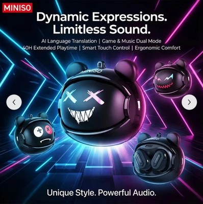 MINISO MS118 Smart Übersetzer Ohrhörer Kabellose Bluetooth Kopfhörer Billig24