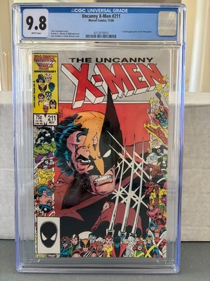 The Uncanny X-Men #211 (Nov 1986)  CGC 9.8 WHITE PGS, Cert#4712075015