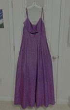 David’s Bridal Plus Size Purple Sparkly Formal/Prom/Ball Dress