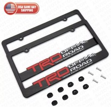 2pcs Trd Off Road Bracket License Plate Frames Cover Sport Black 2pcs Trd Off Road Bracket License Plate Frames Cover Sport Black