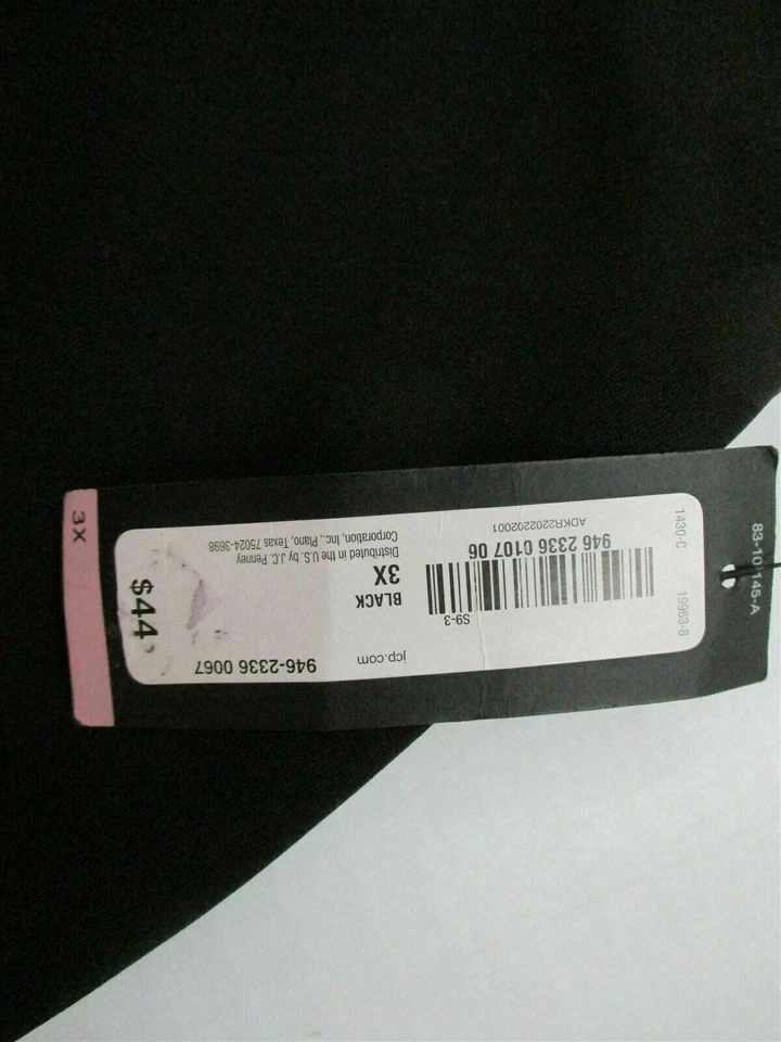 Nuevo Vestido de Trabajo Informal WORTHINGTON Falda Para Mujer Talla 3X Negro/Púrpura Recto Foto 3 de 4