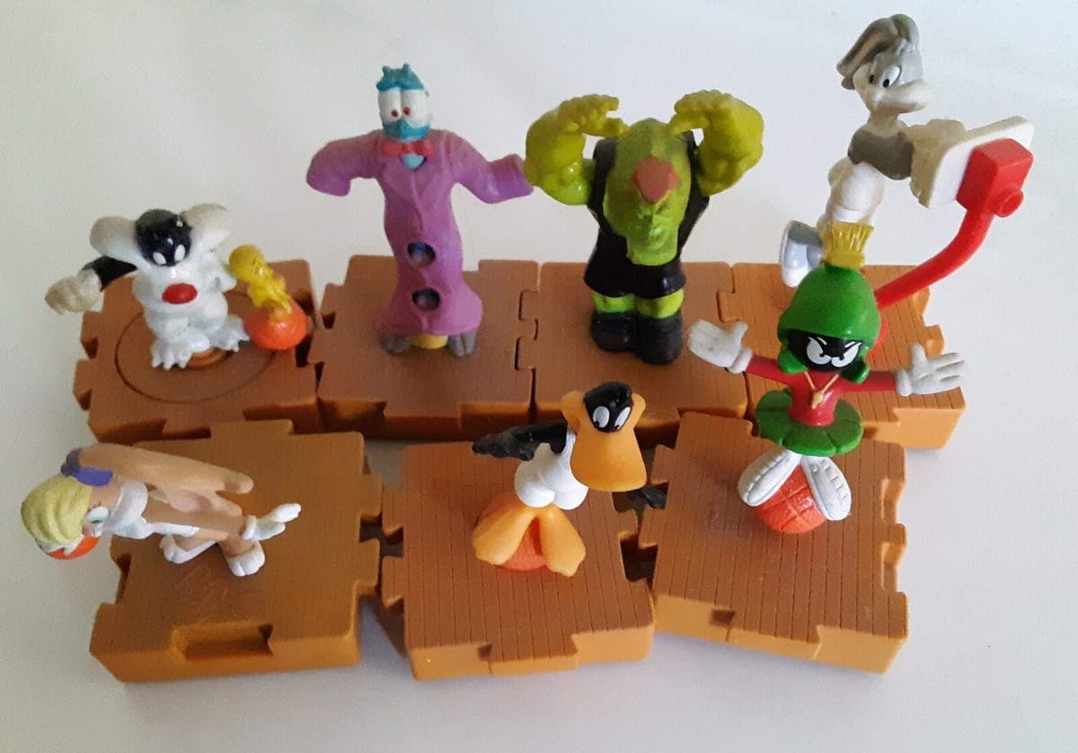 Vintage Set 7 of 8 Space Jam Looney Tunes 1996 McDonalds Happy