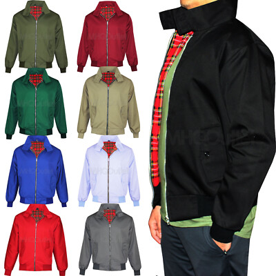 Bomberjacke Herren Klassisch Vintage Retro Roller 70er Jahre Bomber Trendy Mod Mantel