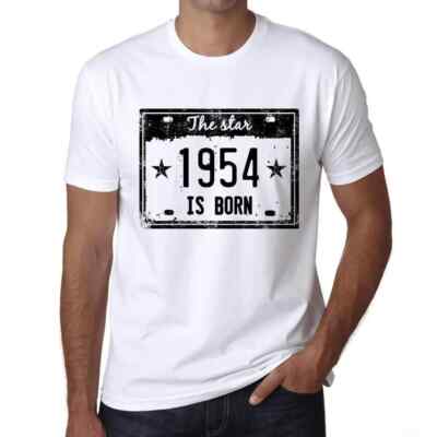 ULTRABASIC Herren T-Shirt La Star Est Born En 1954 The Star Is Born in 1954
