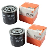 2X Mahle / Knecht OC 383 ÖLfilter Oil Filter