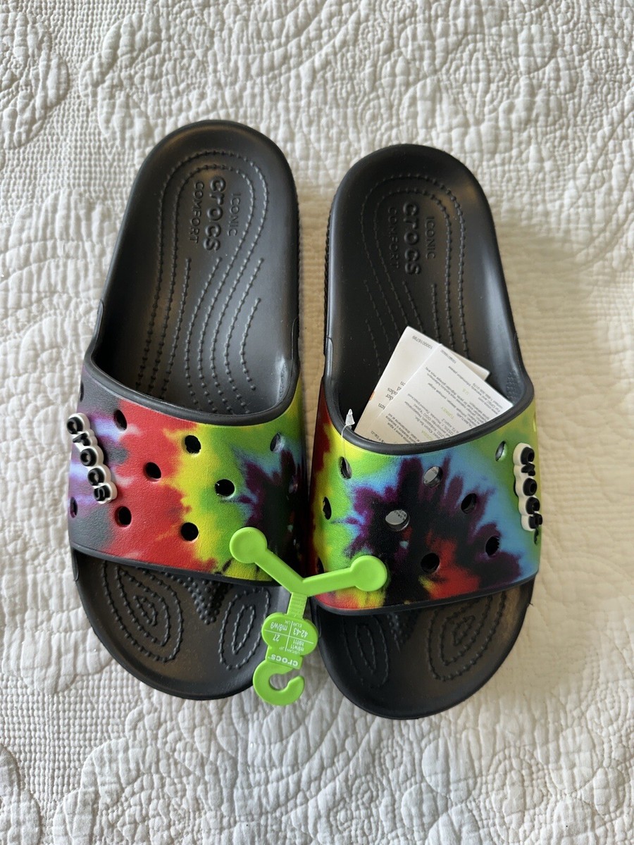 Crocs Unisex Graphic Classic Slide Sandals, Multicolor  display picture 1
