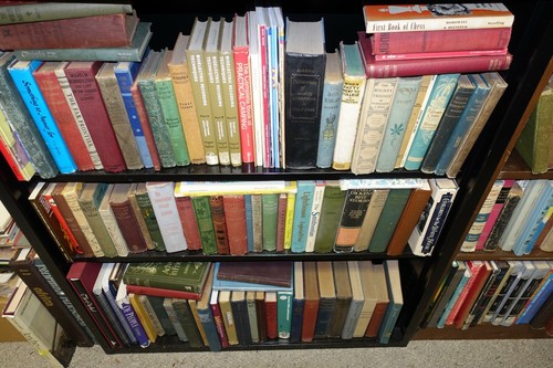 LOT of 10 Hardcover ANTIQUE Old Books Collection Set - Random Size Color - Decor - Picture 5 of 9