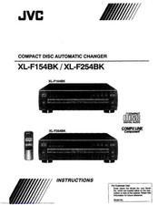 JVC XL-F154BK XL-F254BK CD Changer Owners Instruction Manual Reprint
