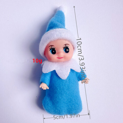 2024 10cm Christmas#Elf Baby On The Shelf Doll Toy Xmas@Oranment Home Decoration - Picture 5 of 20