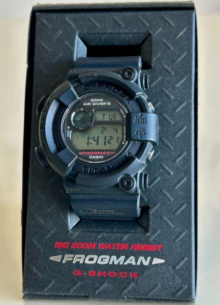 ジャンク】G-SHOCK DW-8200 フロッグマン メンインブラック2 G-SHOCK