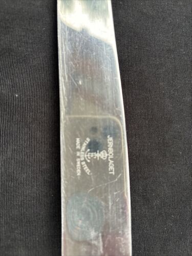 Vintage Schweden Jernbolaget Tranchierset Messer Gabelschärfer Hirschhorngriffe - Bild 4 von 8