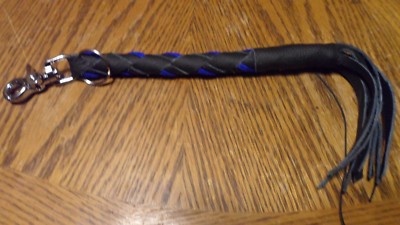 Biker whip getback mini Thin Blue Line SKULLBUSTER By Stitch