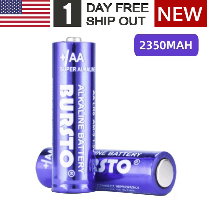 2pcs AA Batteries 1.5V Large Capacity Durable Battery Long-lasting US Stock-image