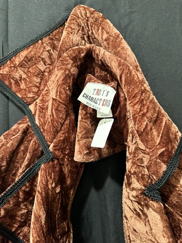 Tabi's Characters Mad Hatter Jacket Halloween Costume maroon brown polyester - 第 9/17 張圖片