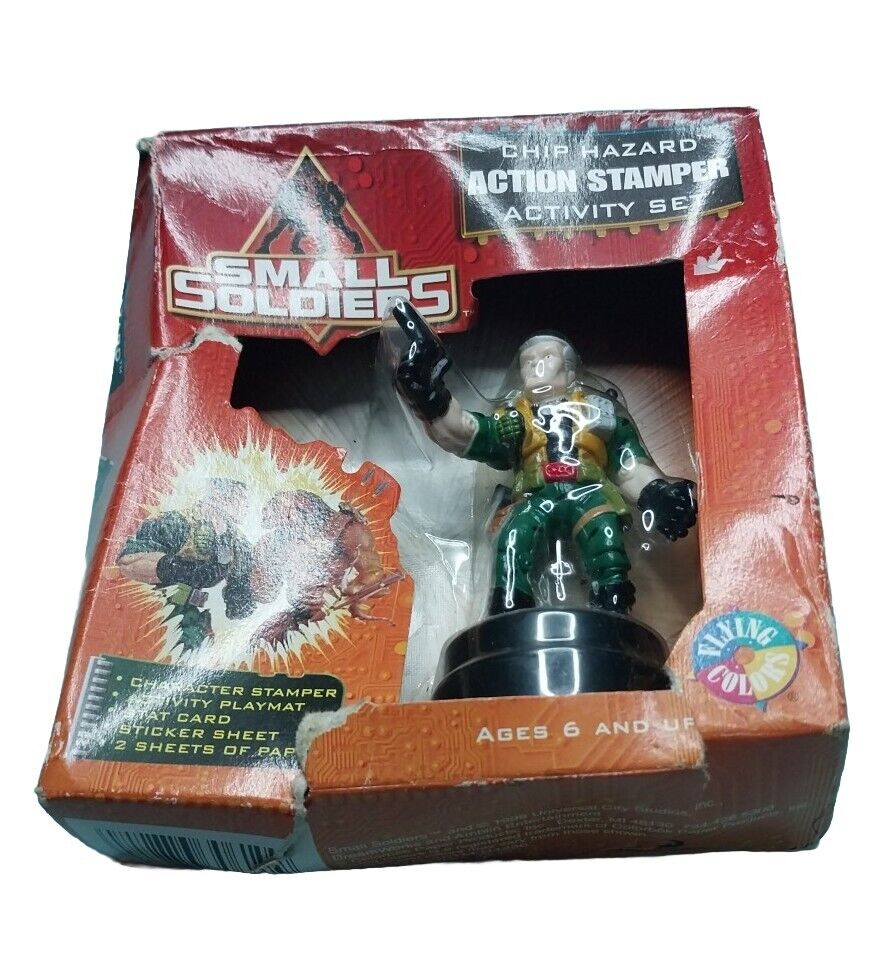 RARE 1998 Small Soldiers Chip Hazard Action Stamper RARE 1998 Small Soldiers Chip Hazard Action Stamper